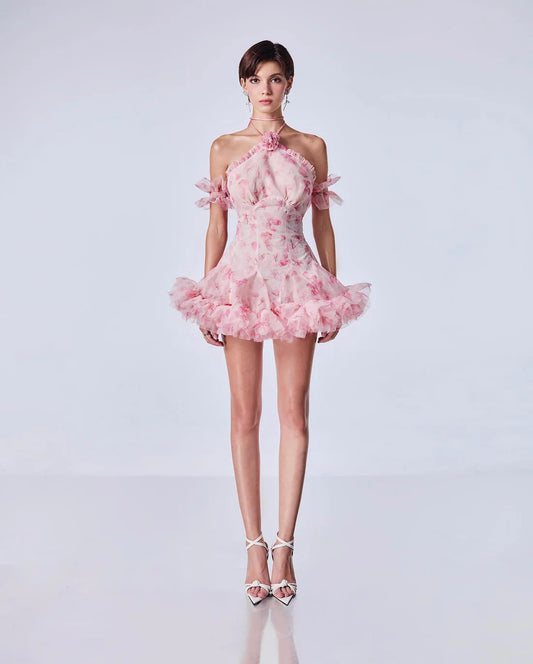 [品牌授权] NINISESI SAKURA Dress-Pink