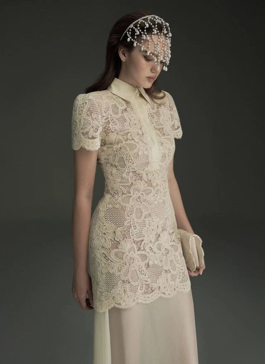 Oia Lacey Set Dress