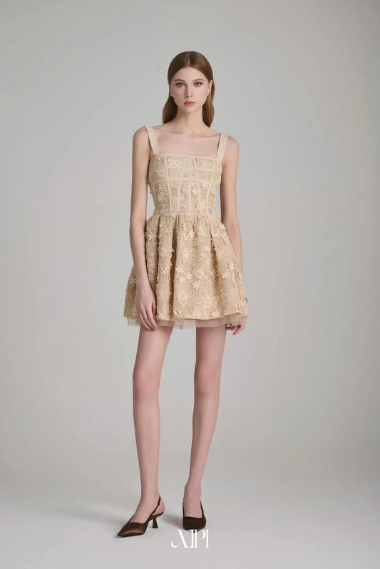 [品牌授权] Xipi Nude Bernice Mini Dress