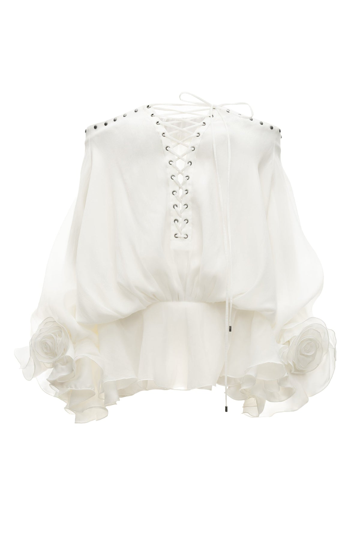 DATT [Best Seller] ORGANZA FLORRIE BLOOM BLOUSE product image