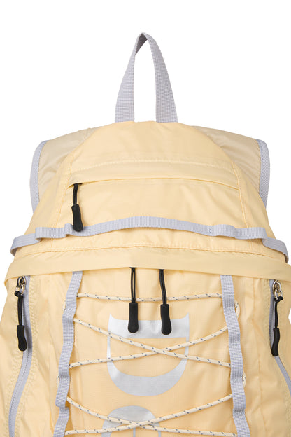NYLON ESSENTIAL LOGO BACKPACK IN LIGHT YELLOW — image 5