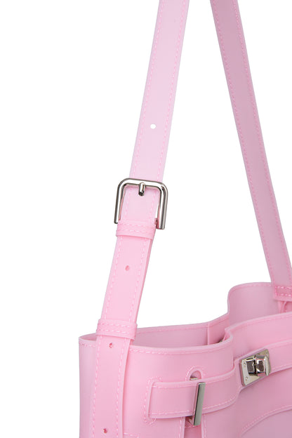 JELLY TWO-WAY MIDDLE BAG IN PINK — image 8