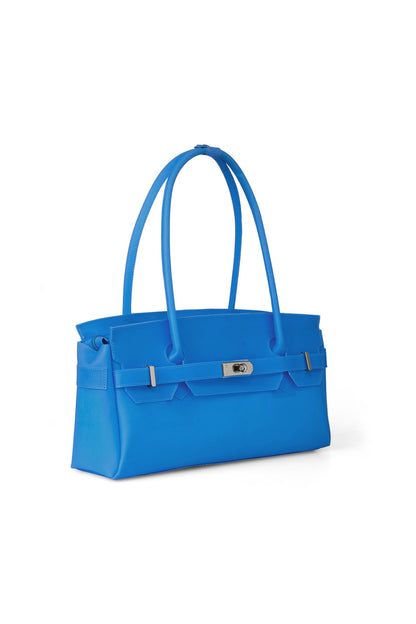 FREE CARD WALLET INCLUDED — JELLY TWO-WAY BAG IN BLUE — image 3