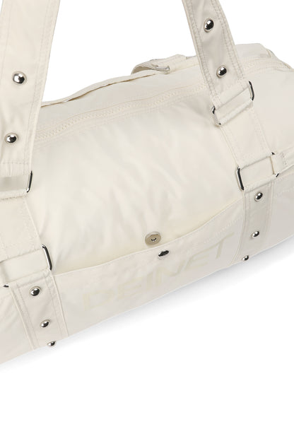 LOGO DUFFLE BAG IN LIGHT YELLOW — image 6