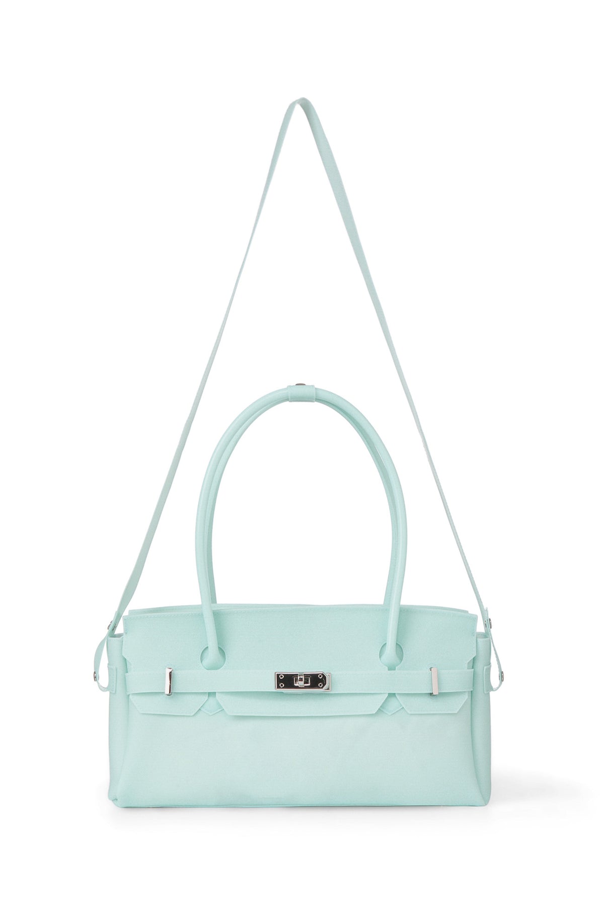 FREE CARD WALLET INCLUDED — JELLY TWO-WAY BAG IN ICE BLUE — image 5