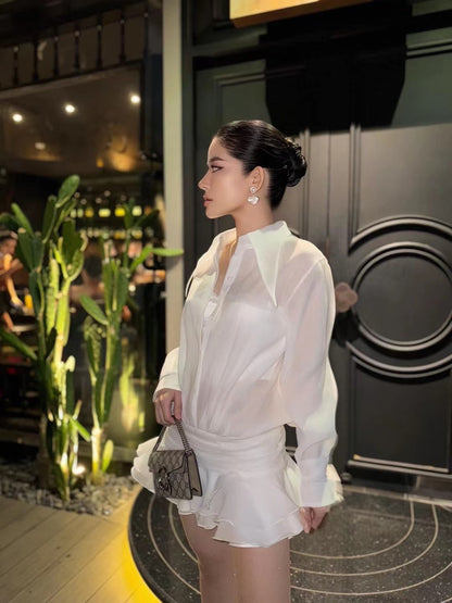 DATT [Best Seller] BLOOM SHIRT MINI DRESS product image