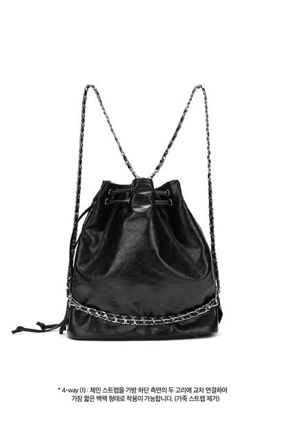DEINET 5-WAY STUD POCKET MULTI BAG IN BLACK — image 8