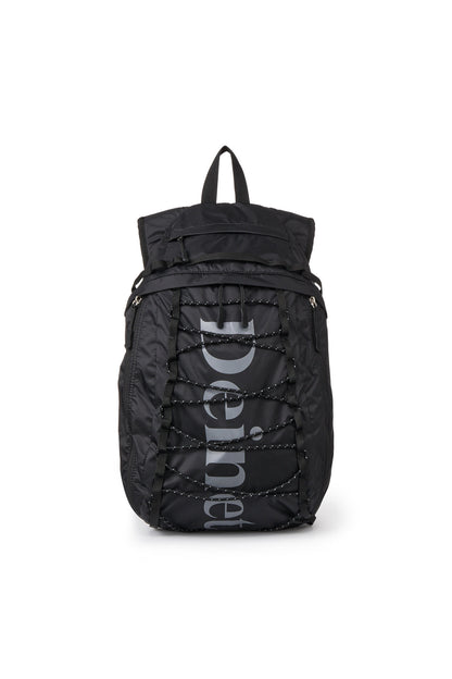 NYLON ESSENTIAL LOGO BACKPACK IN BLACK — image 2