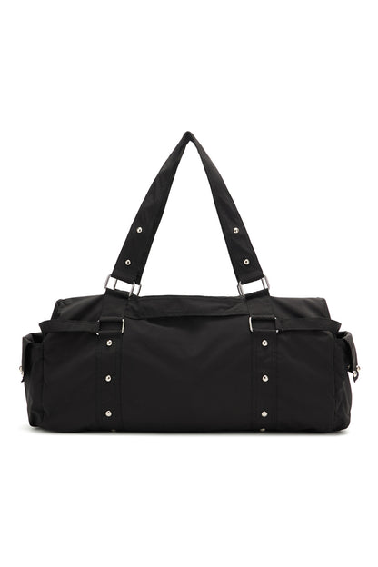 LOGO DUFFLE BAG IN BLACK — image 9