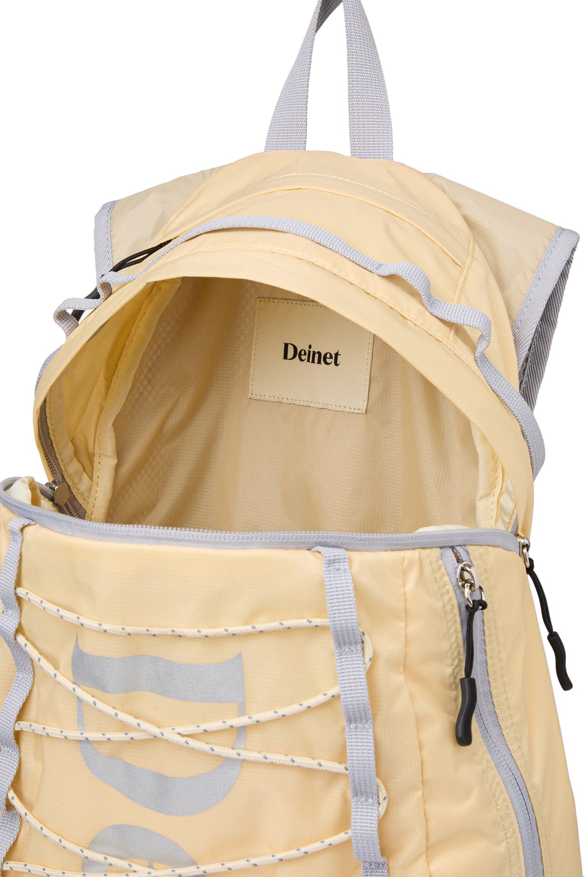 NYLON ESSENTIAL LOGO BACKPACK IN LIGHT YELLOW — image 8
