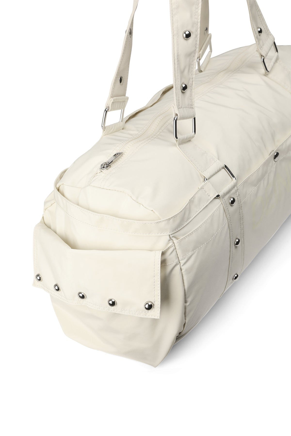 LOGO DUFFLE BAG IN LIGHT YELLOW — image 7