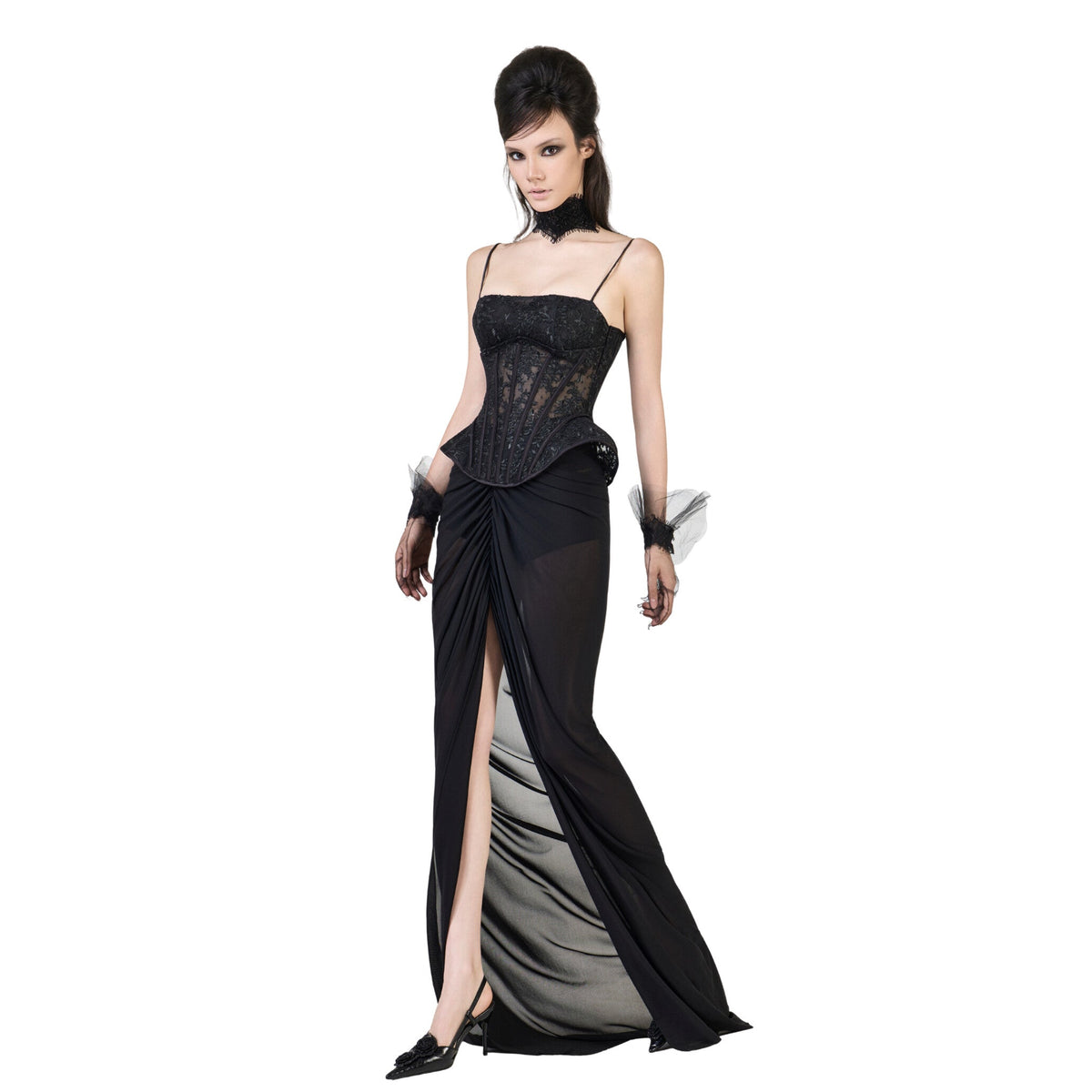 FFSD NANKA CORSET (BLACK) & SHADOW SKIRT (BLACK) product image