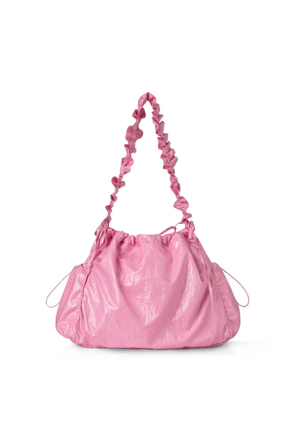 DEINET COATING SHIRRING BAG IN PINK — image 4
