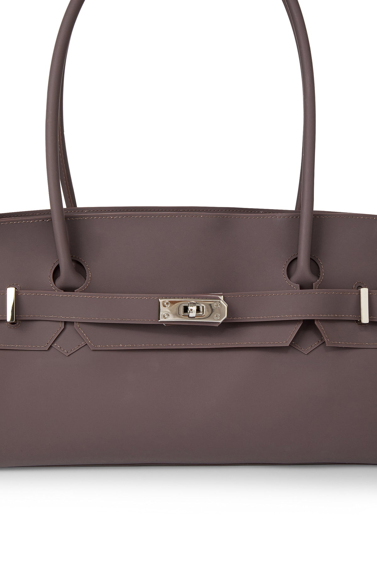 FREE CARD WALLET INCLUDED — JELLY TWO-WAY BAG IN BROWN — image 7