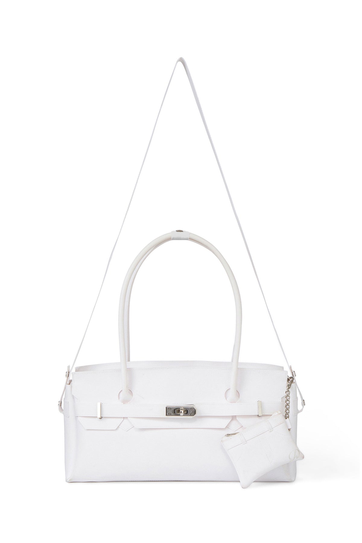 FREE CARD WALLET INCLUDED — JELLY TWO-WAY BAG IN WHITE — image 6