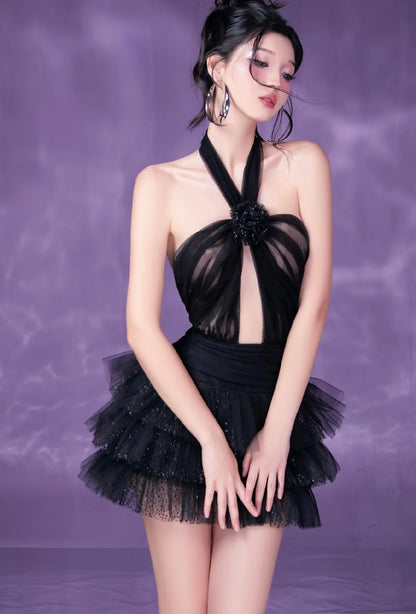 [品牌授权] By Jenny Black Vee Mini Dress