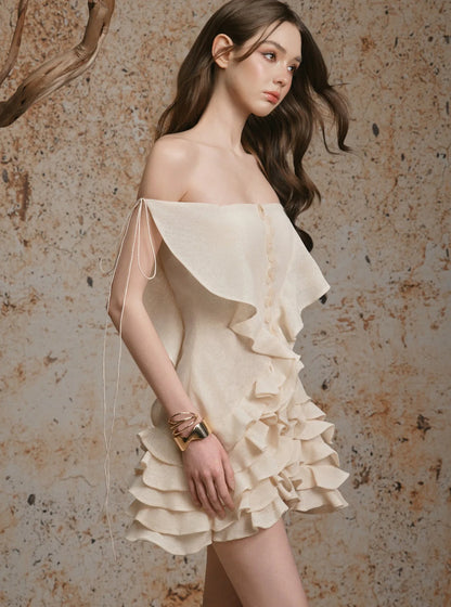Delicate Sarah Dress - BEIGE