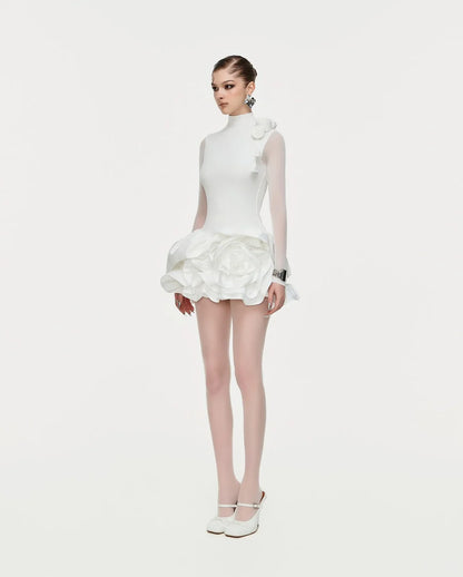 Moulinrose White Rose Dress