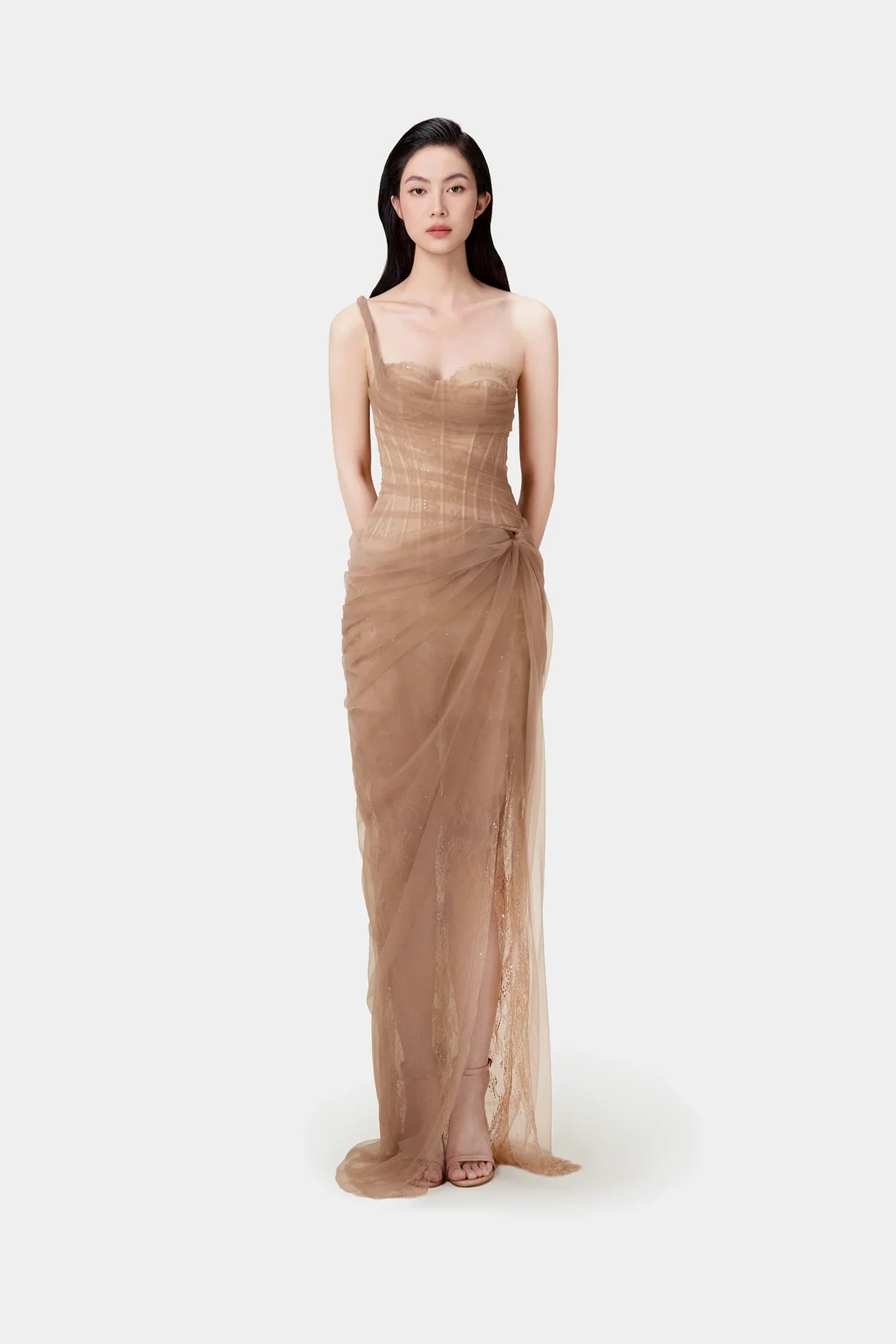 [品牌授权]MONTSAND Brown Mara Maxi Dress