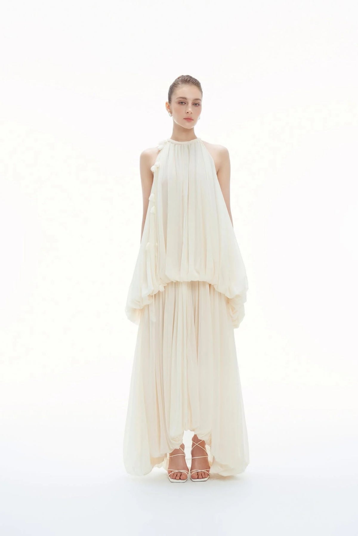 BYDENIO Matila Halter Neck Maxi Dress