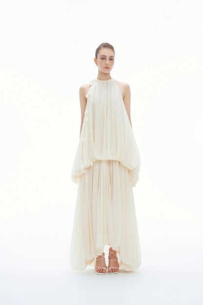 BYDENIO Matila Halter Neck Maxi Dress