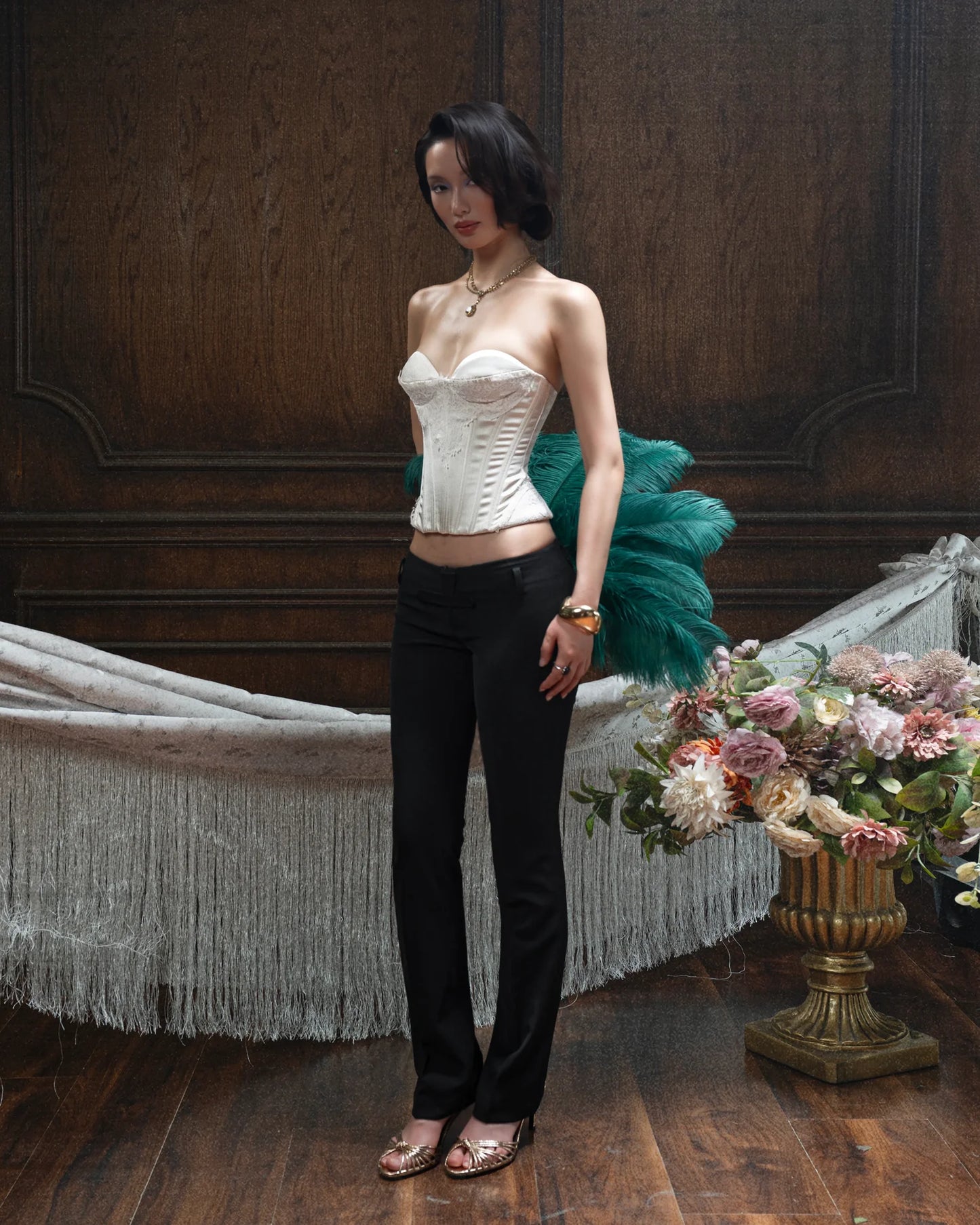Huelleyrose Reb Set- White
