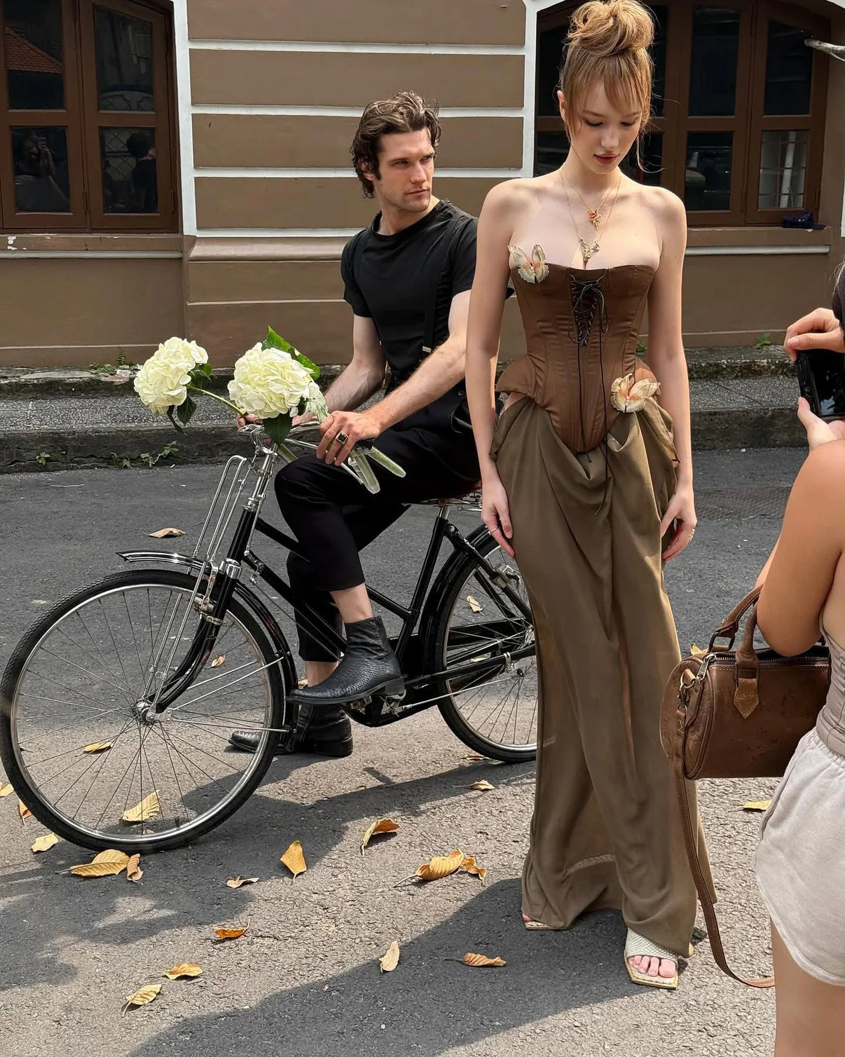 [品牌授权] HUELLEY ROSE Brown Maxi dress