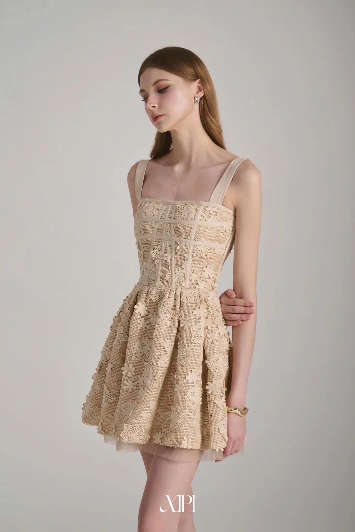 [品牌授权] Xipi Nude Bernice Mini Dress