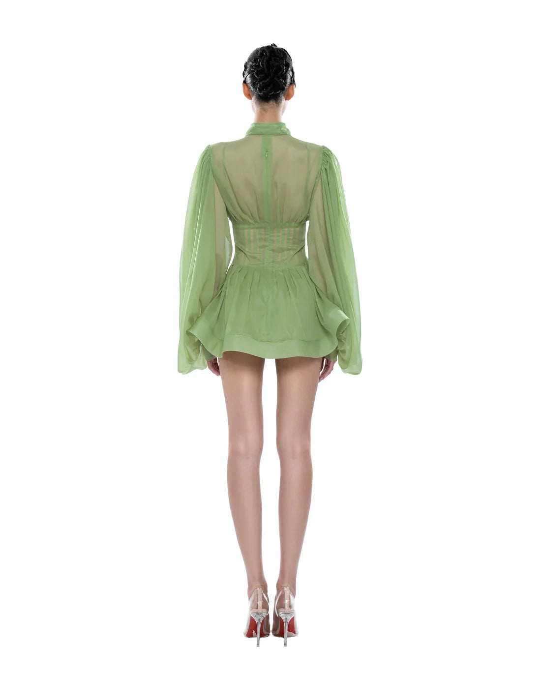 Huelleyrose Charlotte Dress-Green