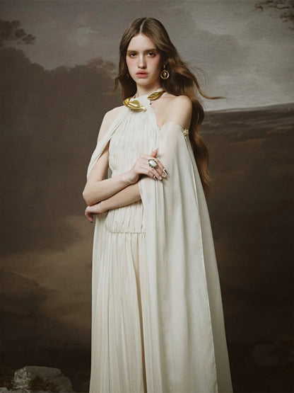 [品牌授权] LINH PHUNG White Lunaria Maxi Dress