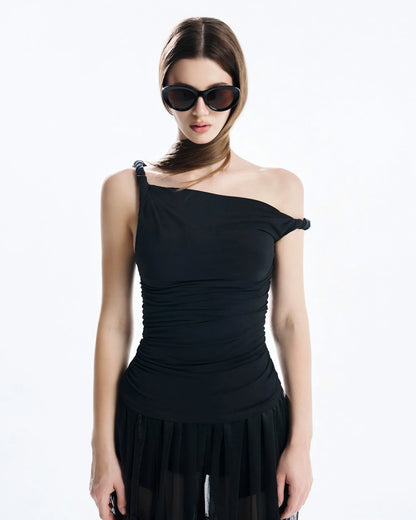 [品牌授权]MUST HAVE Twist-Wrap Fitted Top & Baggy Pants