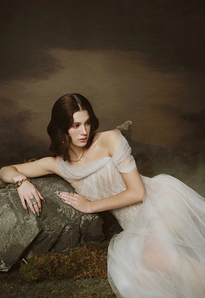 [品牌授权] LINH PHUNG White Seraphine Maxi Dress