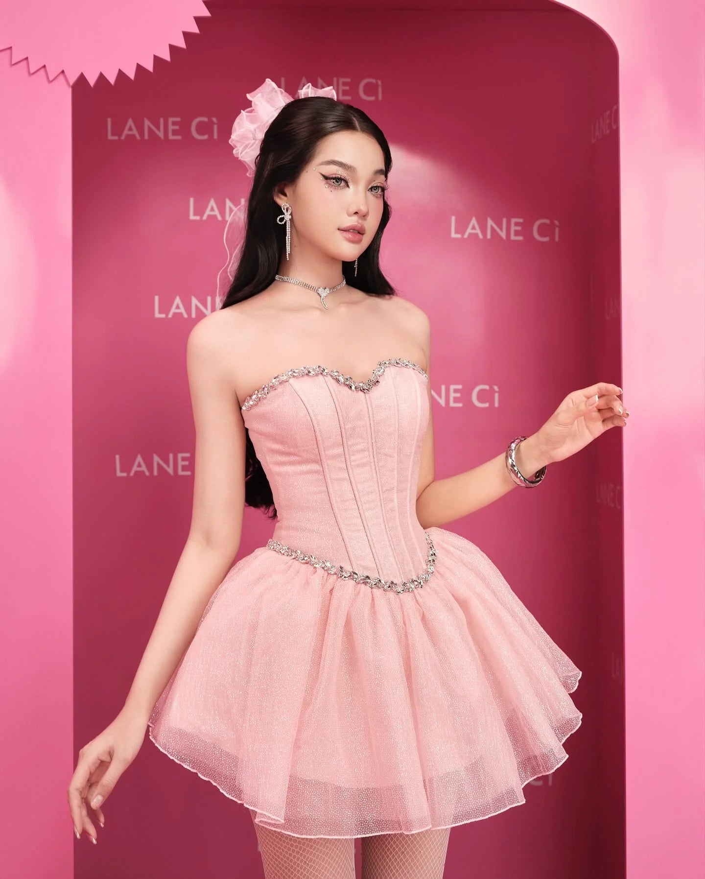 [品牌授权] LANE Cì Aurora Dress - Pink