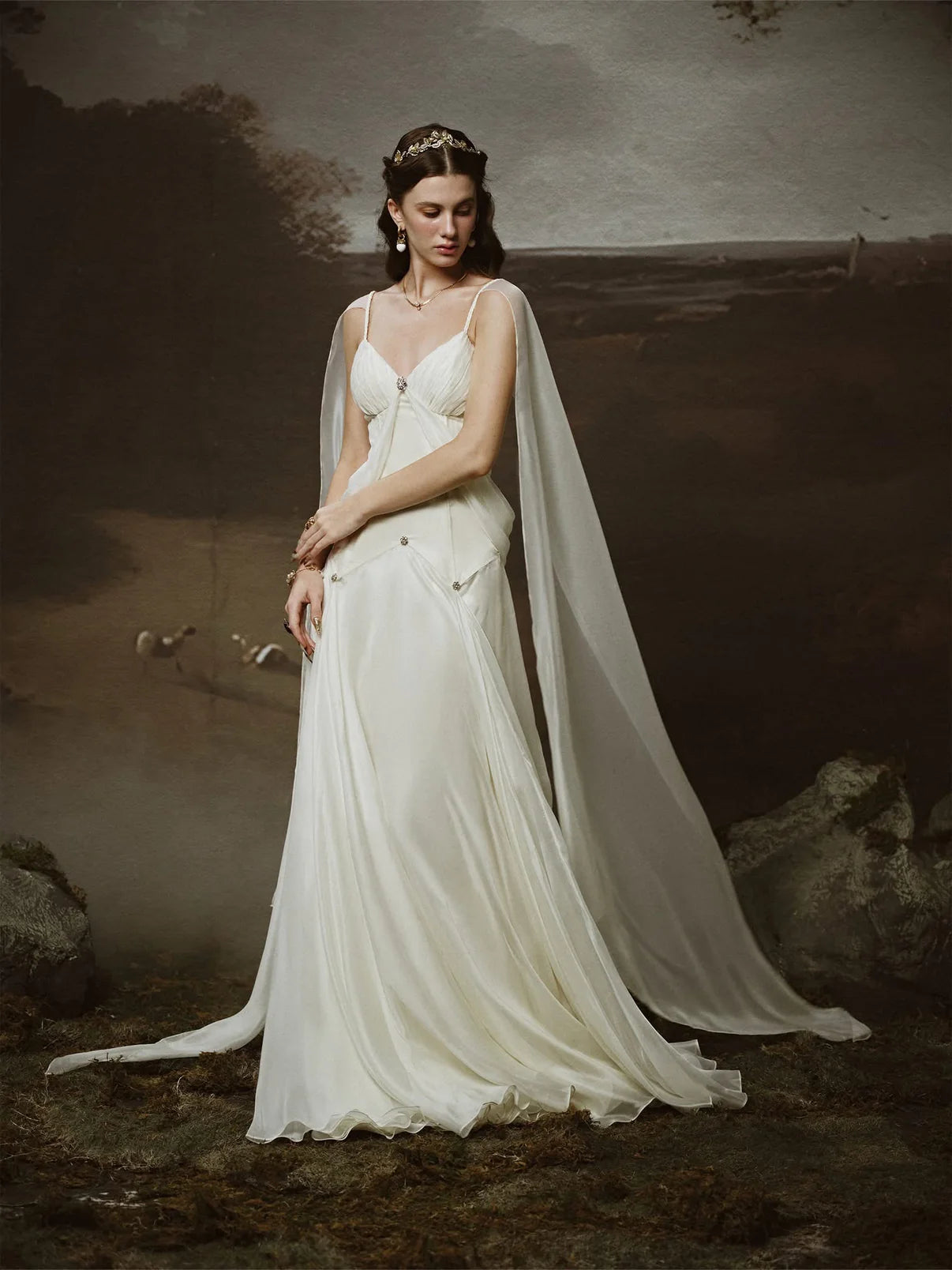 [品牌授权] LINH PHUNG White Thalia Maxi Dress
