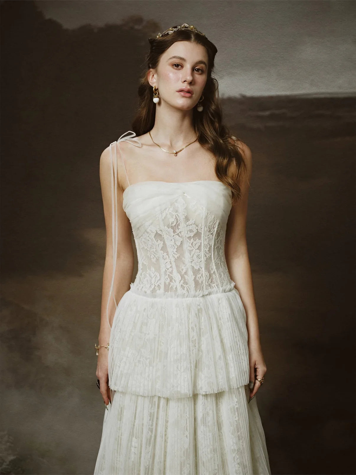 [品牌授权] LINH PHUNG White Hestia Maxi Dress