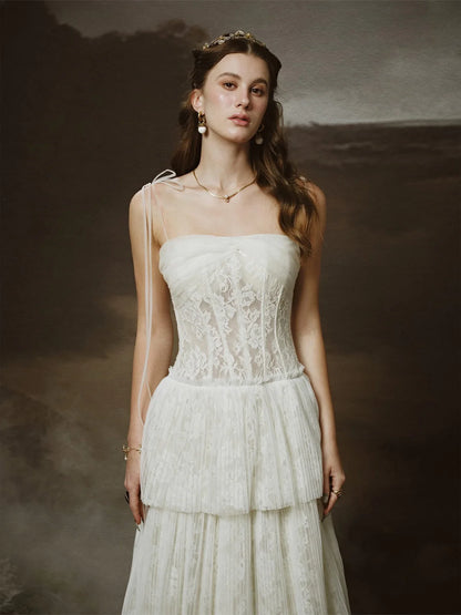 [品牌授权] LINH PHUNG White Hestia Maxi Dress