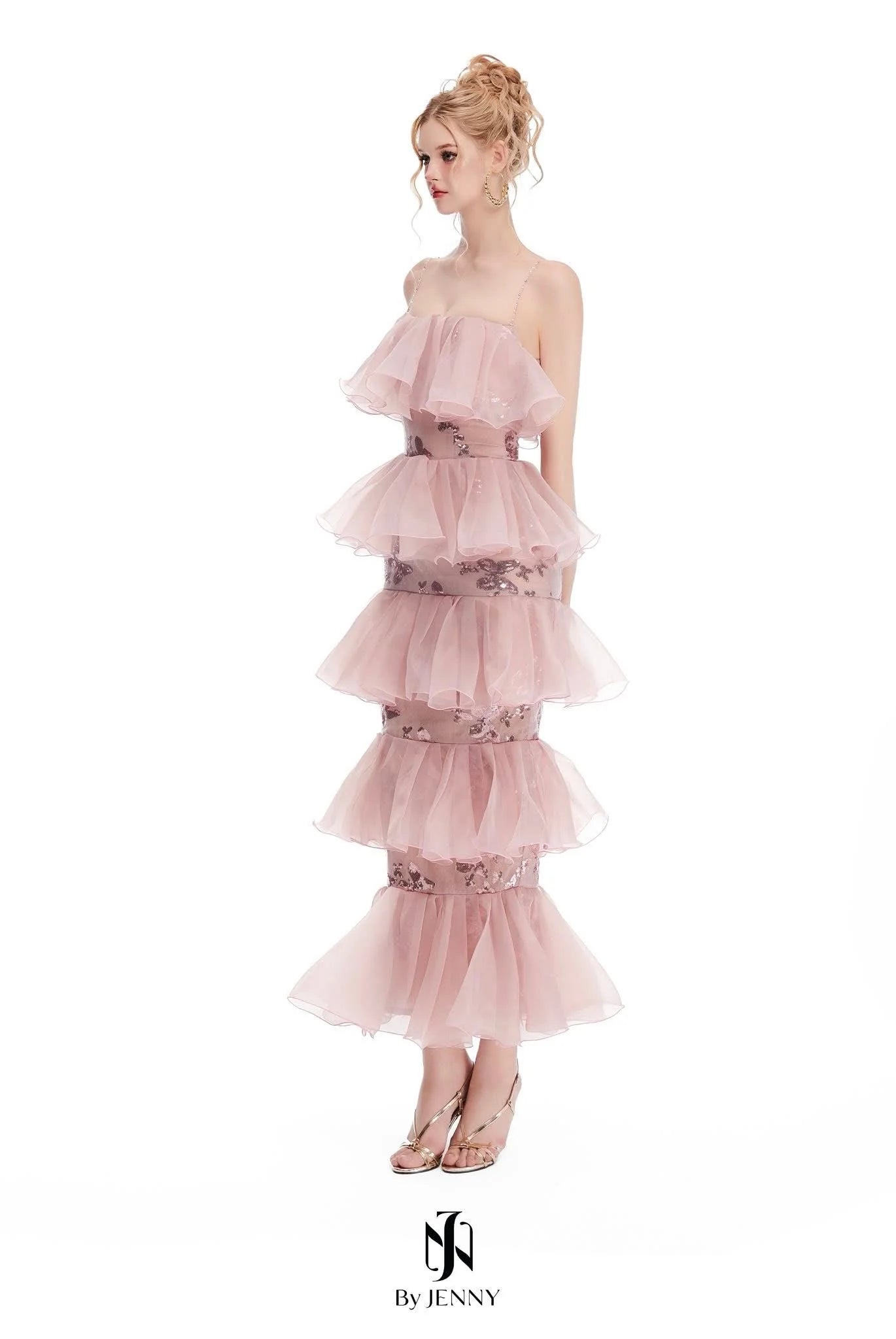 [品牌授权] BY JENNY Pink Sapphire Maxi Dress