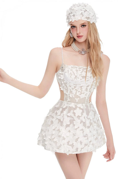[品牌授权]BY JENNY White Ballet Mini Dress