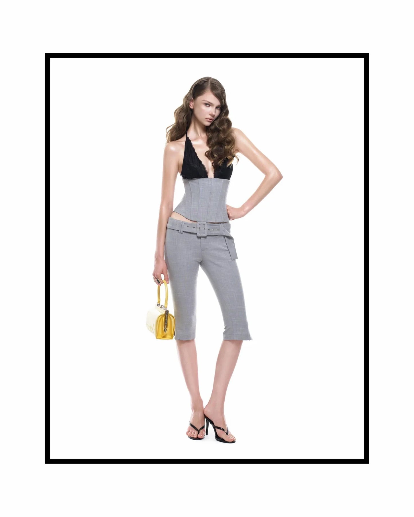 Ibiboss ROISE LACE CORSET & GRE SHORTS SET
