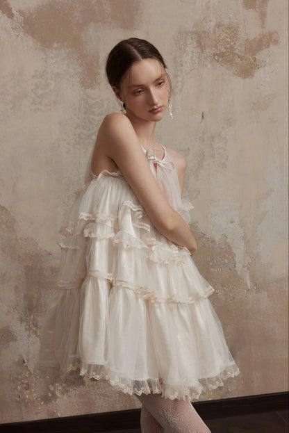 FA SOGNO WHITE MINI DRESS - WHITE
