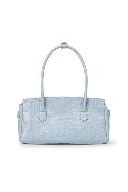 CROCODILE PATTERN TWO-WAY BAG IN SKY BLUE — image 4