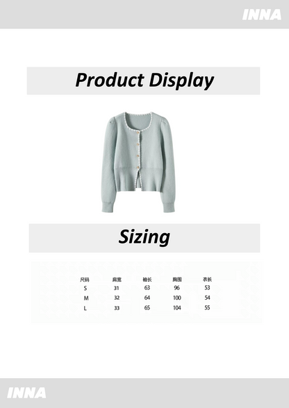 Mint Breeze Ruffled Cardigan