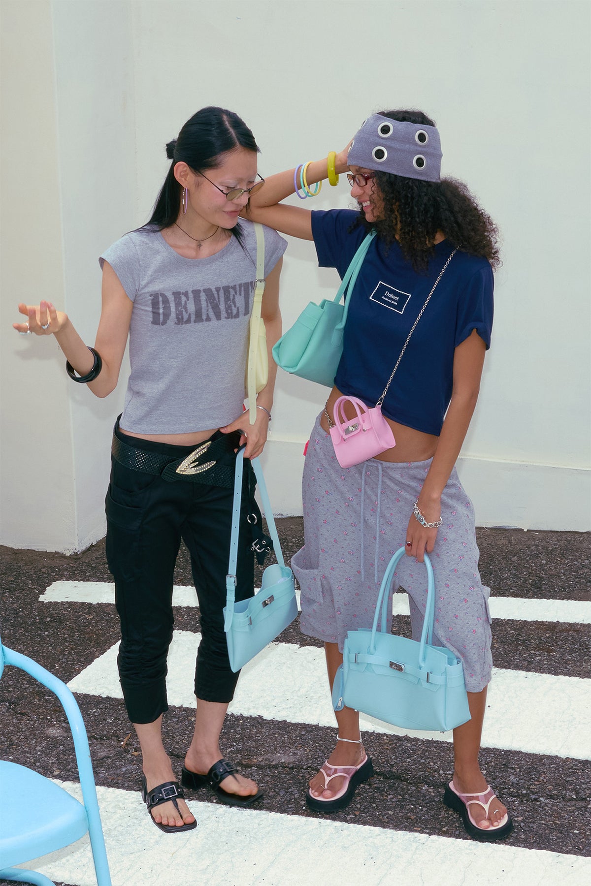 JELLY TWO-WAY MIDDLE BAG IN ICE BLUE — image 3