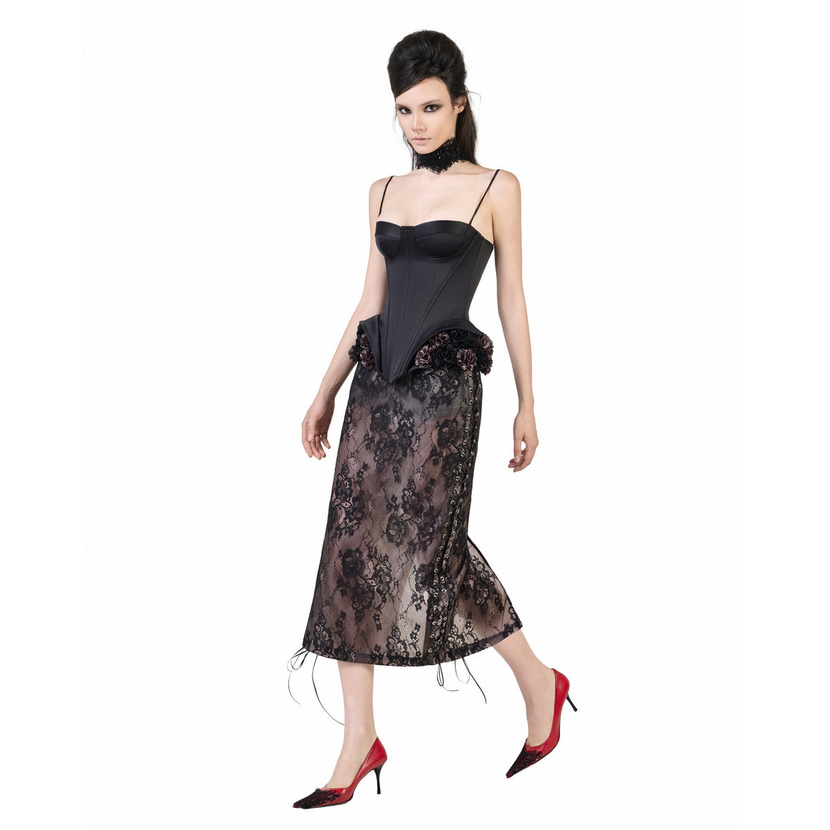 FFSD DARLING CORSET (BLACK) & KAISA SKIRT (BLACK) product image