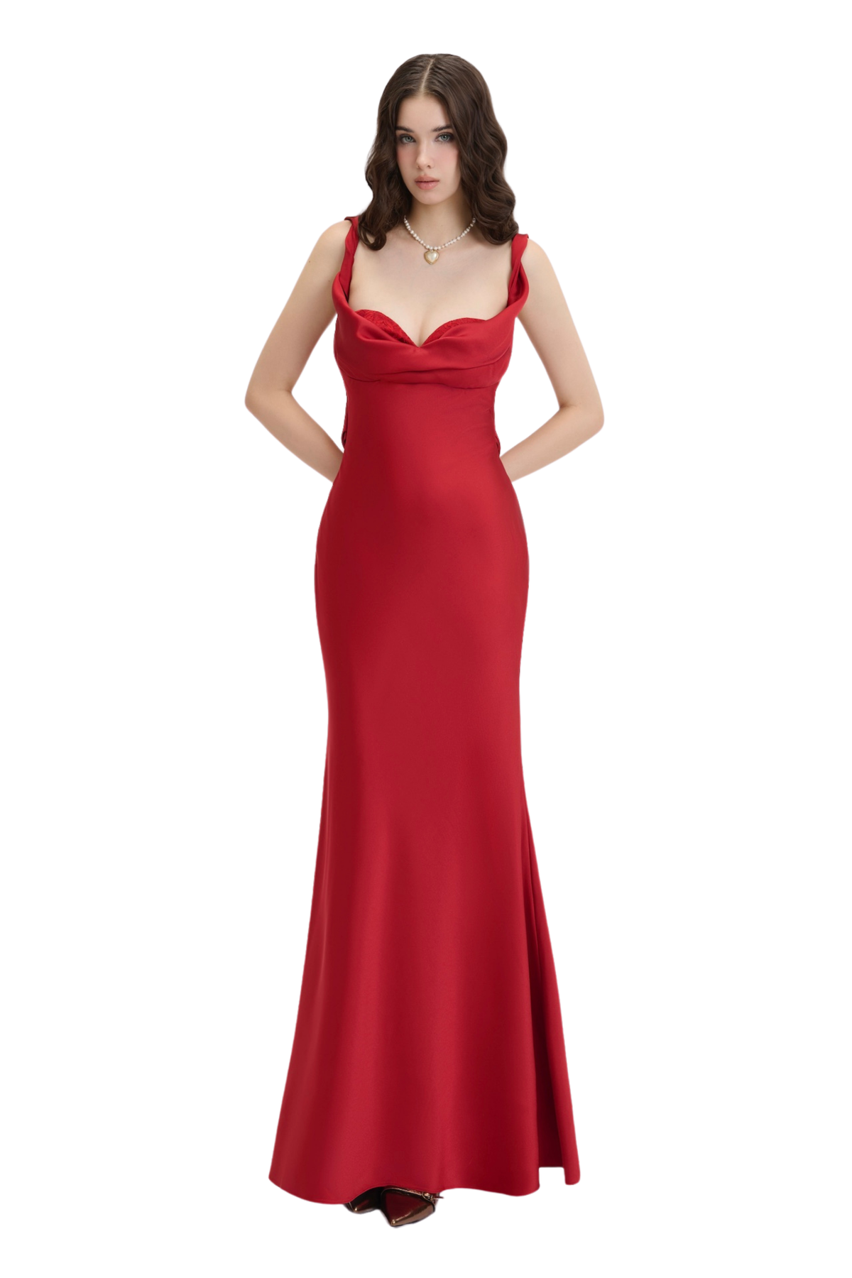 Jubin JACQUELINE DRESS IN RED | Jubin