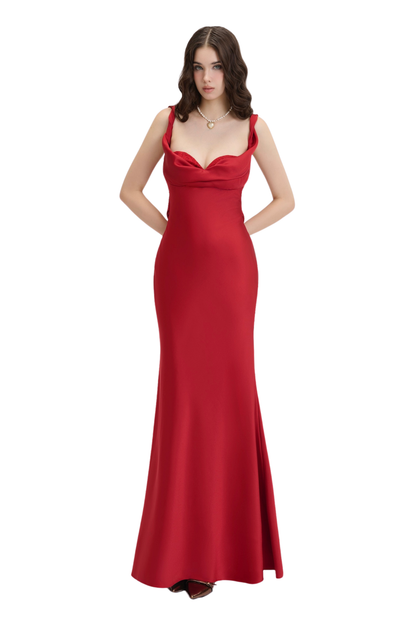 Jubin JACQUELINE DRESS IN RED | Jubin