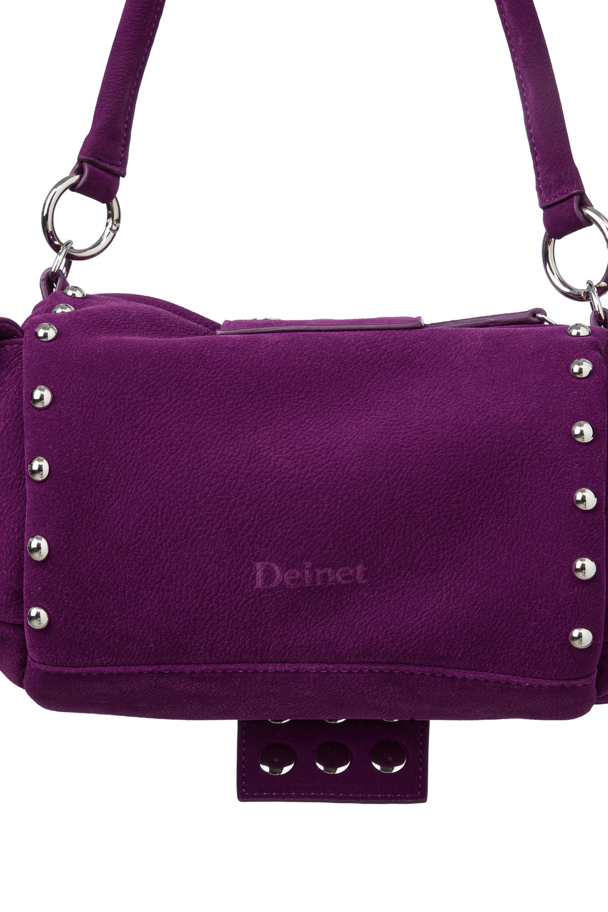 TWO-WAY STUD MINI BAG IN PURPLE — image 8