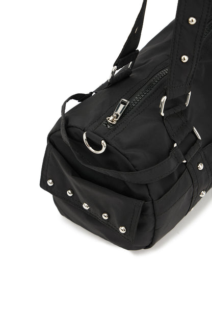 LOGO DUFFLE MINI BAG IN BLACK — image 7