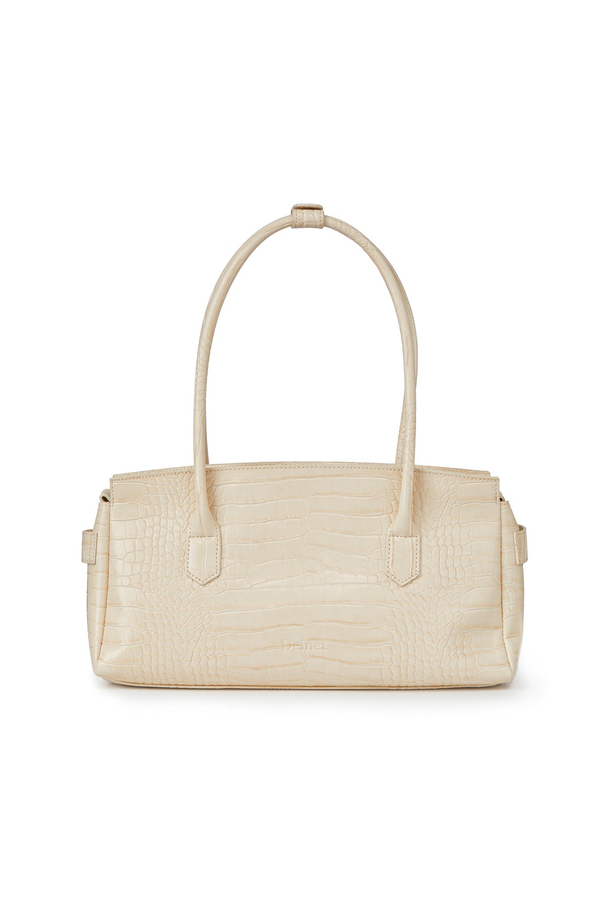 CROCODILE PATTERN TWO-WAY BAG IN CREAM — image 4