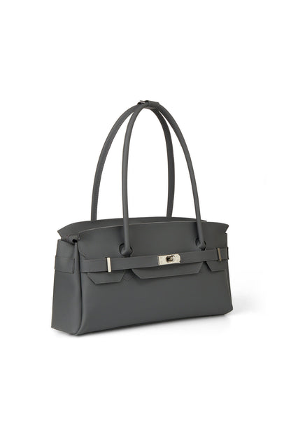 FREE CARD WALLET INCLUDED — JELLY TWO-WAY BAG IN CHARCOAL — image 3